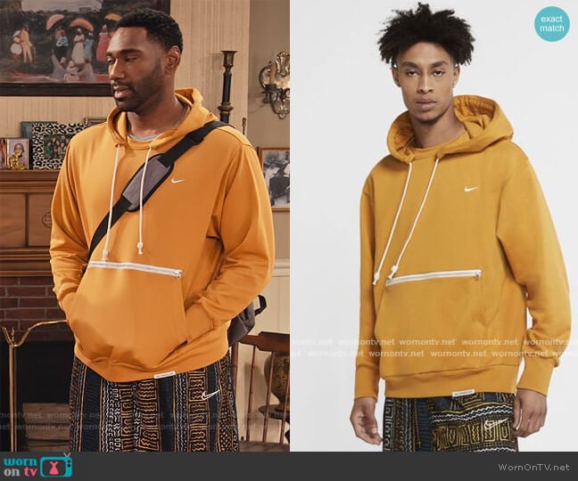 Standard Issue Basketball Hoodie by Nike worn by Moz McKellan (Anthony Alabi) on Family Reunion