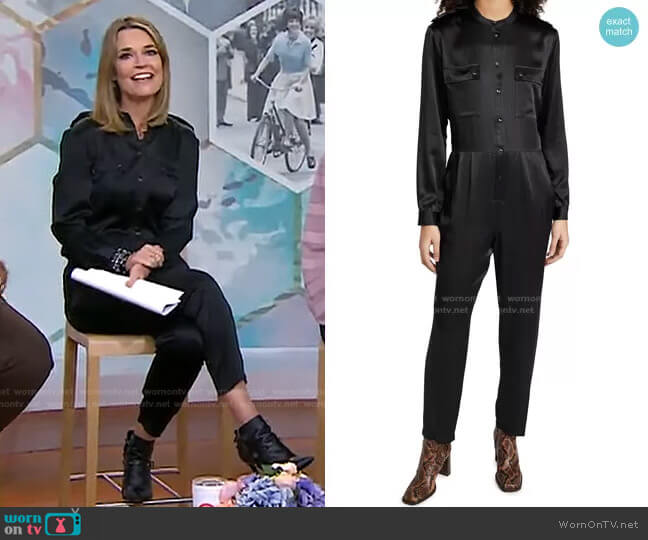 Rosalie Jumpsuit by Anine Bing worn by Savannah Guthrie on Today