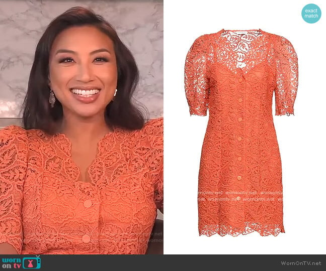 Shirt Dress by Sandro worn by Jeannie Mai on The Real