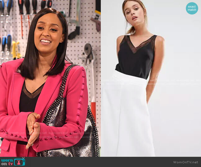 Leiaa Camisole by Ted Baker worn by Cocoa McKellan (Tia Mowry-Hardrict) on Family Reunion