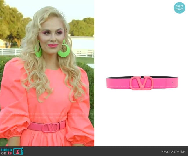 VLOGO Buckle Belt by Valentino Garavani worn by Kameron Westcott on The Real Housewives of Dallas