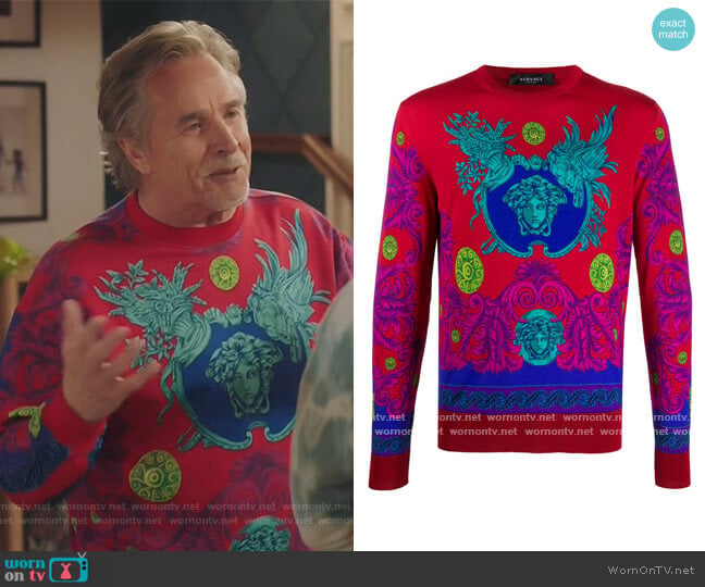 Mendusa Intarsia Sweater by Versace worn by Gary Williams (Chris Redd) on Kenan