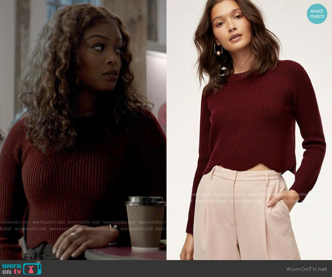 Aritzia Wilfred Sardou Sweater worn by Ryan Wilder (Javicia Leslie) on Batwoman