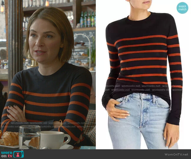 Wool Striped Sweater by Jason Wu worn by Taylor Rentzel (MacKenzie Meehan) on Bull