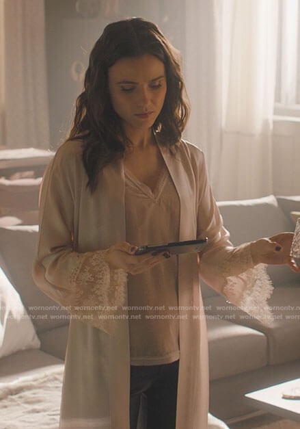 Abigael's lace trim robe on Charmed