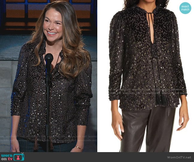 Ophelia Top by A.L.C. worn by Liza Miller (Sutton Foster) on Younger