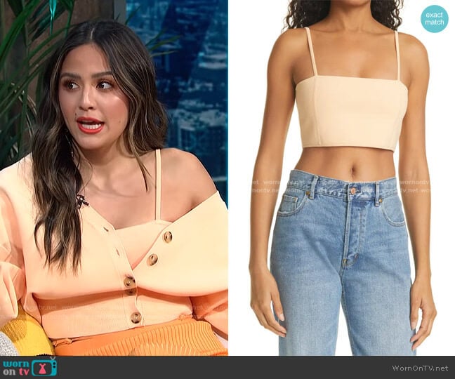 Winnie Crop Knit Camisole by A.L.C. worn by Erin Lim on E! News