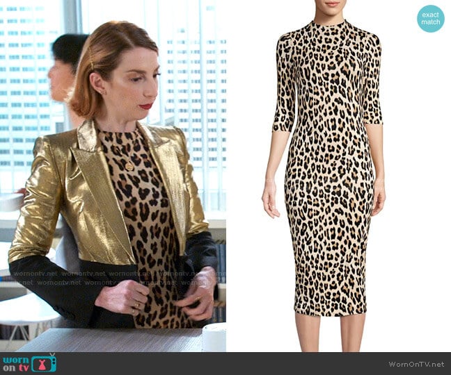 Delora Leopard Bodycon Dress by Alice + Olivia worn by Lauren (Molly Bernard) on Younger