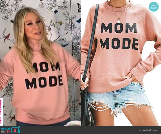 Mom Mode Sweatshirt by Blooming Jelly at Amazon worn by Chassie Post on Today