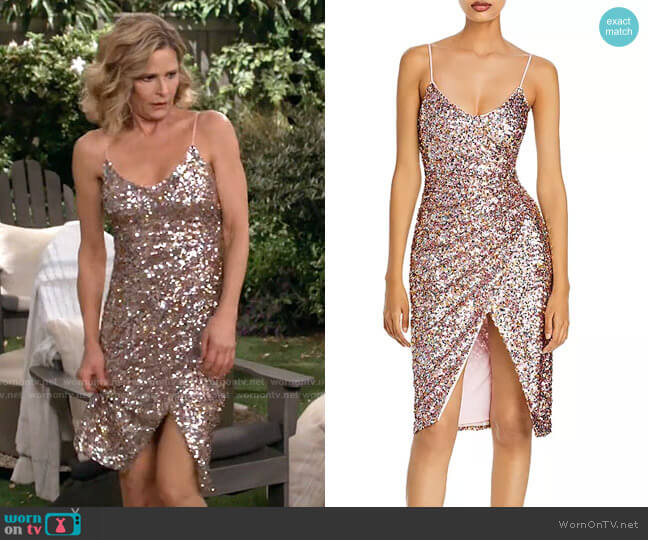 Black Halo Bowery Sequin Sheath worn by Jean Raines (Kyra Sedgwick) on Call Your Mother