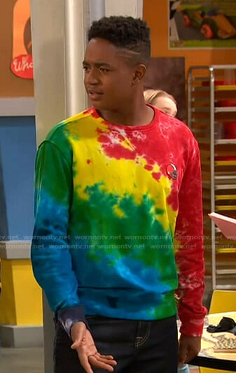 Booker's tie dye sweatshirt on Ravens Home