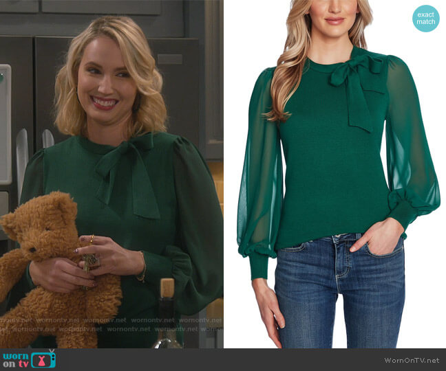 WornOnTV: Mandy’s green tie neck sweater on Last Man Standing | Molly ...