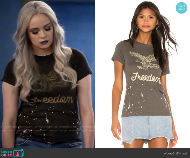 Chaser Freedom Eagle Tee worn by Caitlin Snow (Danielle Panabaker) on The Flash