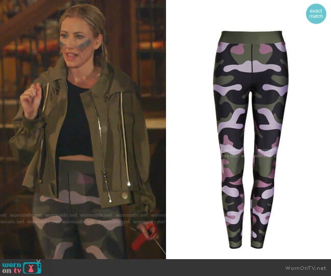 Camo Leggings by Cor designed by Ultracor worn by Stephanie Hollman on The Real Housewives of Dallas