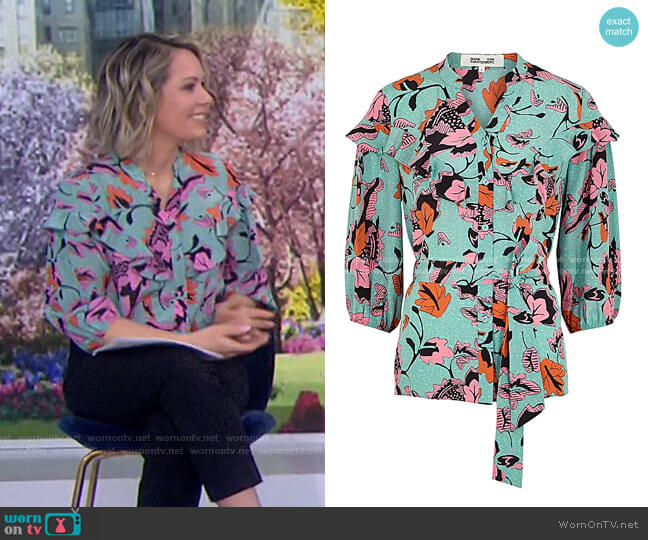 Jana Top by Diane von Furstenberg worn by Dylan Dreyer on Today