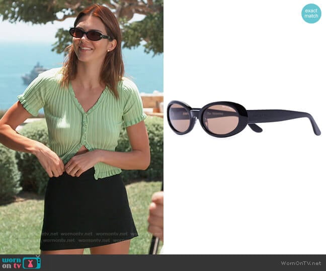 Valentina Oval-Frame Sunglasses by DMY by DMY worn by Kendall Jenner on Keeping Up with the Kardashians