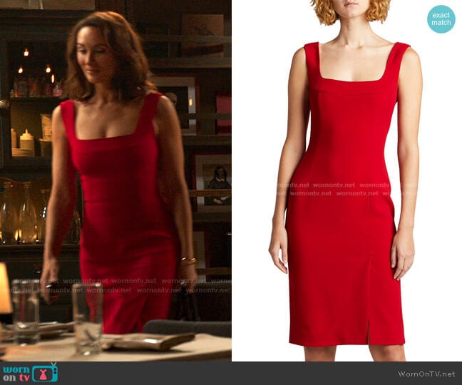 Square-Neck Fitted Cady Dress by Dolce & Gabbana worn by Quinn (Laura Benanti) on Younger