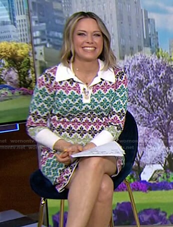 Dylan’s floral knit polo dress on Today