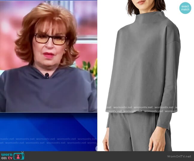 Funnel Neck Top by Eileen Fisher worn by Joy Behar on The View