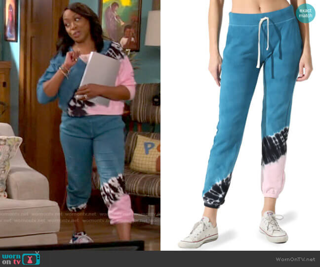 Electric & Rose Vendimia Joggers worn by Tina Butler (Tichina Arnold) on The Neighborhood