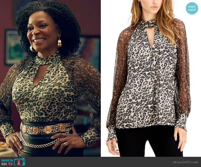WornOnTV: Violet’s leopard print keyhole blouse on Queen Sugar | Tina ...