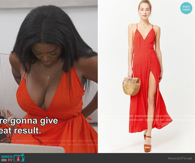 Polka Dot Dress by Forever 21 worn by Kenya Moore on The Real Housewives of Atlanta