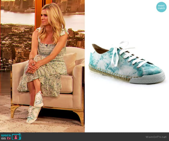 Amanda Tie Dye Sneakers by French Soles worn by Nicky Hilton on The Drew Barrymore Show