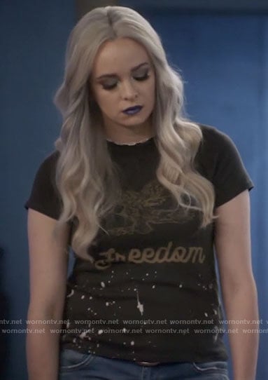 Frost's Freedom eagle graphic tee on The Flash