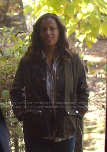 Grace’s brown utility jacket on Manifest