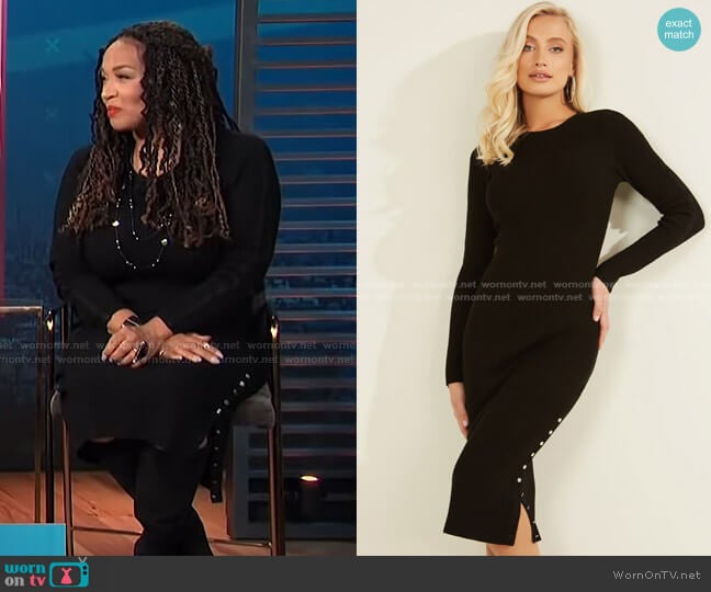 Shae Sweater Dress by Guess worn by Kym Whitley on E! News