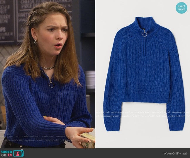 Knit Sweater by H&M worn by Presley (Jayden Bartels) on Side Hustle