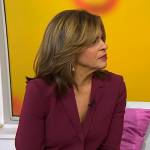 Hoda’s burgundy blazer on Today