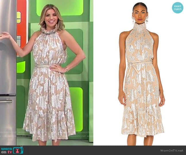 IRO Laza Dress worn by Amber Lancaster on The Price is Right