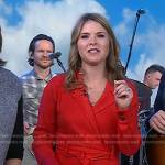 Jenna’s red wrap jumpsuit on Today