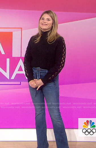 WornOnTV: Jennaâ€™s tie waist jeans on Today | Jenna Bush