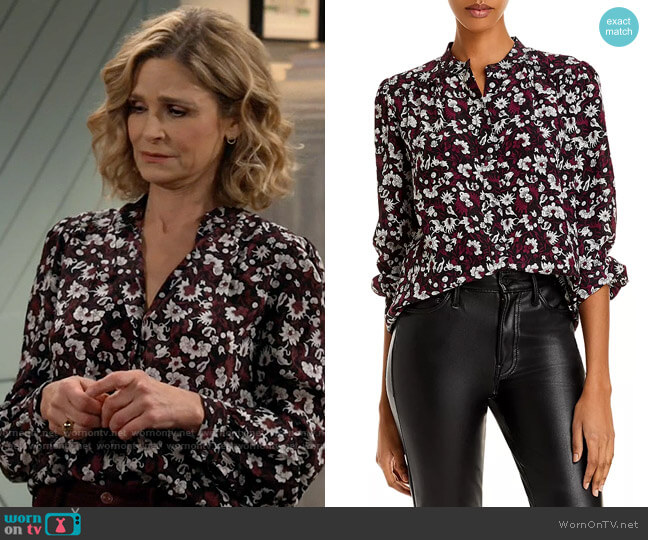WornOnTV: Jean’s floral button up blouse on Call Your Mother | Kyra ...