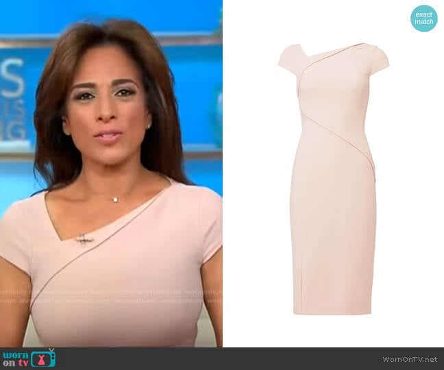 LK Bennett Sissi Dress worn by Michelle Miller on CBS Mornings