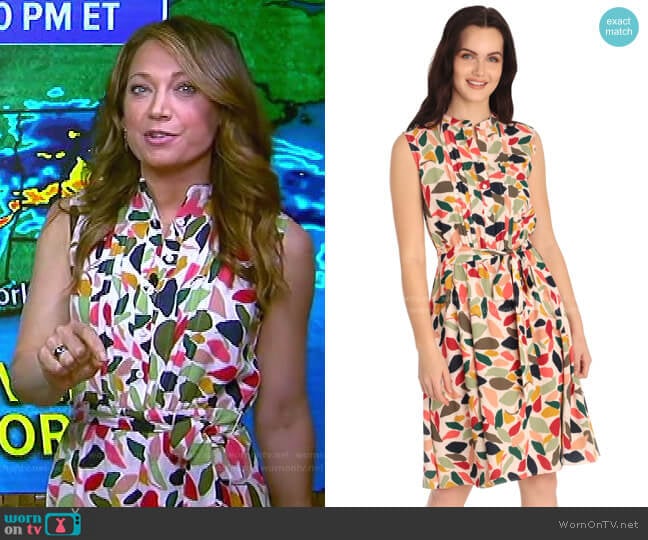 Mia Dress by Maggy London worn by Ginger Zee on Good Morning America