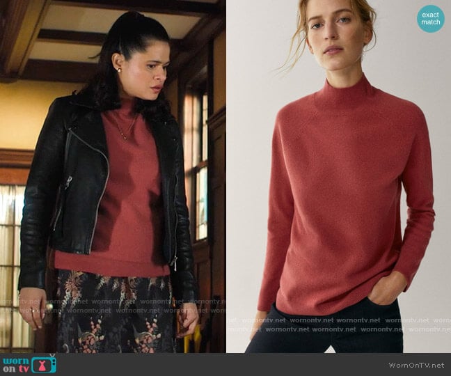 Massimo Dutti Wool and Cashmere Mock Turtleneck Sweater worn by Mel Vera (Melonie Diaz) on Charmed