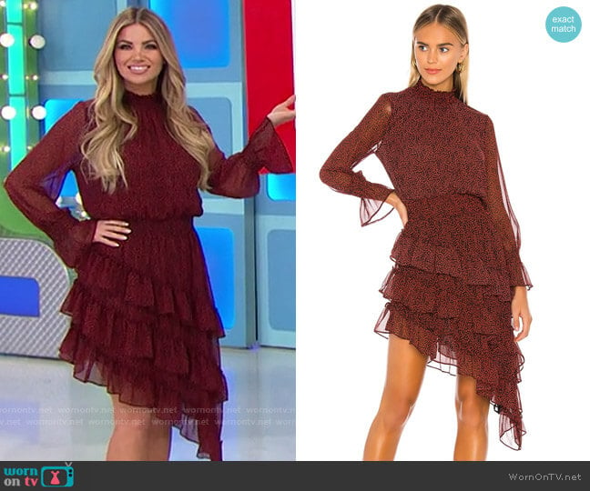 MISA Los Angeles Savanna Dress worn by Amber Lancaster on The Price is Right