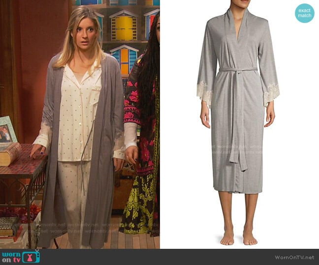 Luxe Shangri-La Robe by Natori worn by Chelsea Grayson (Anneliese van der Pol) on Ravens Home