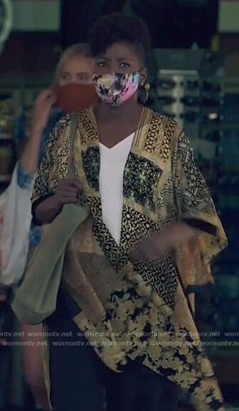 Nova’s yellow patchwork kimono on Queen Sugar