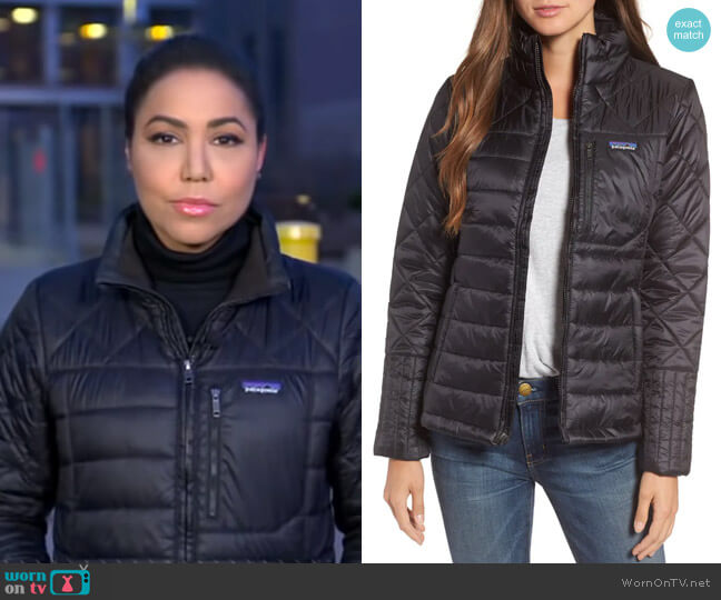 Radalie Water Repellent Thermogreen-Insulated Jacket by Patagonia worn by Stephanie Ramos on Good Morning America
