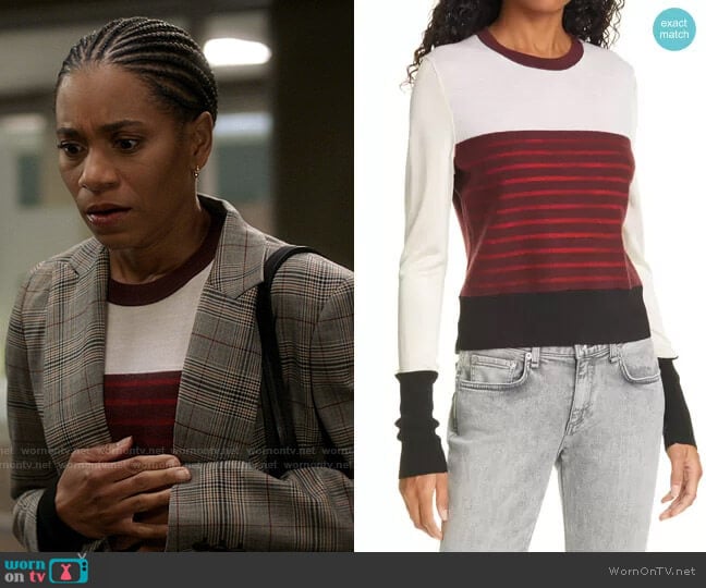 Marissa Sweater by Rag and Bone worn by Maggie Pierce (Kelly McCreary) on Greys Anatomy