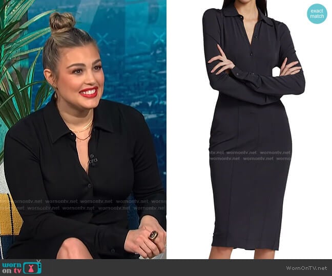 Sabeen Shirtdress by Rag & Bone worn by Carissa Loethen Culiner on E! News