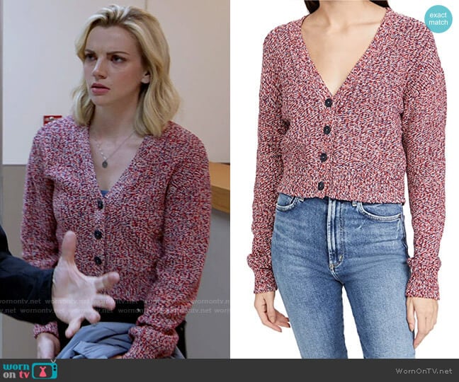 Rag & Bone Kara Cardigan worn by Sylvie Brett (Kara Killmer) on Chicago Fire