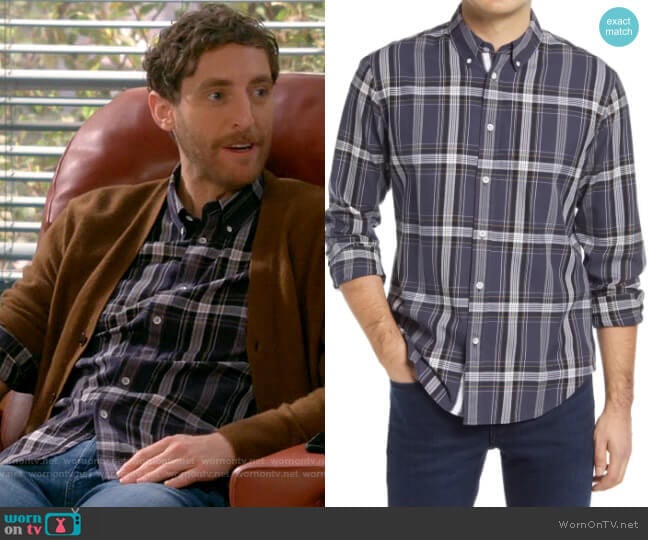 Rag & Bone Tomlin Shirt worn by Drew Dunbar (Thomas Middleditch) on B Positive