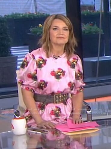 Savannah's pink floral dress on Today