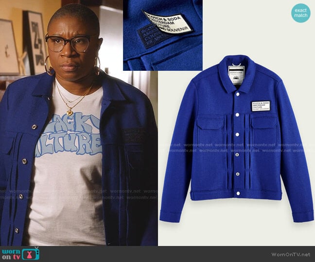 Wool Blend Trucker Jacket by Scotch & Soda worn by Henrietta Wilson (Aisha Hinds) on 9-1-1