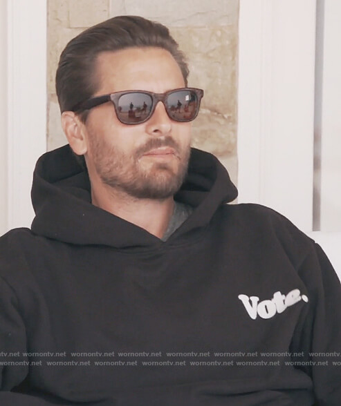Scott's vote hoodie on Keeping Up with the Kardashians